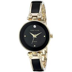 Anne Klein Womens Diamond-Accented Bangle Watch