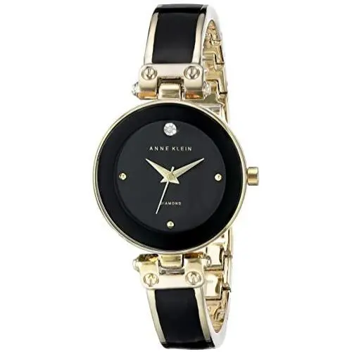 Anne Klein Womens Diamond-Accented Bangle Watch Anne Klein Womens Diamond-Accented Bangle Watch