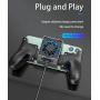 SONGVEN Semiconductor Mobile Game Controller Gamepads with Two Triggers Sensitive Aim Shoot Keys Portable Semiconductor Phone Radiator for 4-6.7 inch iOS Android Phones (H5。)