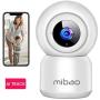 mibao Baby Monitor, FHD 1080P Home Security Camera, WiFi Cameras(Only 2.4G WiFi), Surveillance Cameras, with Night Vision, Motion Detection, 2-Way Audio, Compatible with Alexa