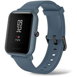 Amazfit Bip Lite Smartwatch, 45-Day Battery Life, Heart Rate & Sleep Monitor, 1.2" Always-On Touchscreen, 3 ATM Water Resistant, Multisport Tracker, Blue (W1915IN3N)