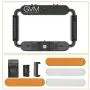 GVM Ring Light 5600K Handheld Light,Smartphone Video Rig & Phone Video Stabilizer for Camera, Smartphone, Makeup, YouTube, Self-Portrait Shooting with Bluetooth