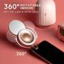 Selfie Ring Light, 2Pack 3 Color LED Phone Ring Light Stepless Dimming Function with Rotatable Makeup Mirror, White and Champagne Clip-on Fill Rechargeable Light for Smart Phone, Pads, Camera, Makeup