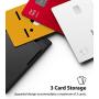 Ringke Slot Card Holder Designed for Smartphones, Adhesive Stick On Wallet Case Minimalist Slim Hard Premium Credit Card Cash Sleeve - Black