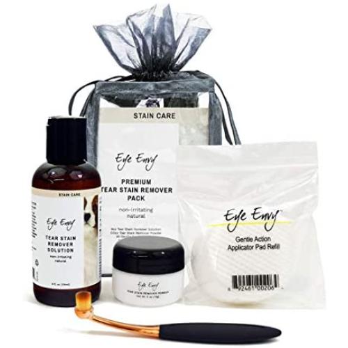 Eye Envy NR Tear Stain Remover All Natural Eye Care - Premium Pack for Dogs and Puppies