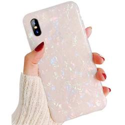 J.west iPhone X Case, Opal iPhone X Case Luxury Sparkle Bling Crystal Clear Soft TPU Silicone Back Cover for Girls Women for Apple 5.8" iPhone X (Colorful)