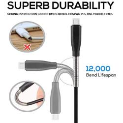 Micro USB Cable 10ft, Cabepow 3 Pack Long Android Charger Cable Spring Protection High Speed Data and Charging Android Charger Cord for Samsung Galaxy S7 Edge S6 S5,Note 5 4,LG G4 Android Phone