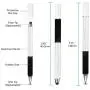 Capacitive Disc Stylus Pens, 2 in 1 Universal Stylist Pens for All Capacitive Touch Screens Cell Phones, iPad, Tablet, Laptops with 6 Replacement Tips by Domiy (Black/White) Capacitive Disc Stylus Pens, 2 in 1 Universal Stylist Pens for All Capacitive Touch Screens Cell Phones, iPad, Tablet, Laptops with 6 Replacement Tips by Domiy (Black/White)