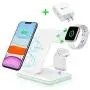 Intoval Wireless Charger,3 in 1 Wireless Charging Station for Apple Watch/Airpods,Qi Certified Wireless Charging Stand for iPhone 11/11 Pro/XS Max/XS XR All Qi-Enabled Phones.(with AC Adapter) Intoval Wireless Charger,3 in 1 Wireless Charging Station for Apple Watch/Airpods,Qi Certified Wireless Charging Stand for iPhone 11/11 Pro/XS Max/XS XR All Qi-Enabled Phones.(with AC Adapter)