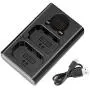 Neewer Dual USB Charger for Sony NP-FZ100 Battery, Compatible with Sony A9 A7III A7RIII Cameras, Designed with LCD Display, Versatile Charging Options Neewer Dual USB Charger for Sony NP-FZ100 Battery, Compatible with Sony A9 A7III A7RIII Cameras, Designed with LCD Display, Versatile Charging Options