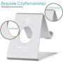 Cell Phone Stand, Lamicall Phone Stand : Cradle Dock Holder Compatible with All Android Smartphone iPhone 11 Pro Xs Xs Max Xr X 8 7 6 6s Plus 5 5s 5c Charging, Universal Accessories Desk - Silver