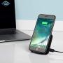 Qi Certified Wireless Charging Pad - Metal Stand - Attractive Design - 5W/7.5W/10W Power - for iPhone 11 Pro Max, Samsung Galaxy S11, Other Wireless Charging Enabled Devices - Effortless Charging