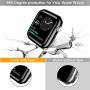 Henva Compatible with Apple Watch Case 38mm Series 3, Series 2, Series 1, Overall Protective Case Ultrathin TPU Cover Compatible for iWatch 38mm Series 3 2 1, 3 Pack, Black, Clear, Rose Gold