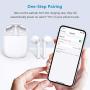 Wireless Earbuds, HSPRO Bluetooth 5.0 Earbuds Touch Control in-Ear True Wireless Headphones, 20 Hrs Playtime with Charging Case, Hi-Fi Stereo Earbuds with Built-in Mic for Sports and Work