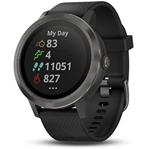 Garmin vívoactive 3, GPS Smartwatch Contactless Payments Built-In Sports Apps, Black/Slate Garmin vívoactive 3, GPS Smartwatch Contactless Payments Built-In Sports Apps, Black/Slate
