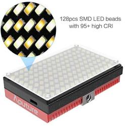 Aputure Amaran AL-MX LED Video Light 128 SMD LED Bi-Color On-Camera Video Light, TLCI/CRI 95+, 2800-6500K Adjustable, 3200lux@0.3m Booster Mode with Built in Battery