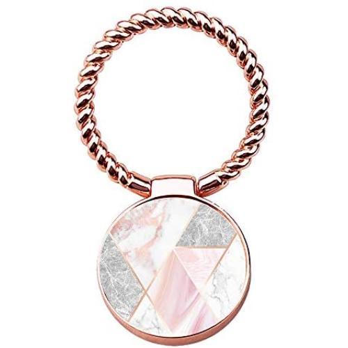 Finger Ring Stand,uCOLOR 360° Rotation Cell Phone Grip Mount Kickstand Holder for Smartphones and Tablet (Geometric Rose Marble)
