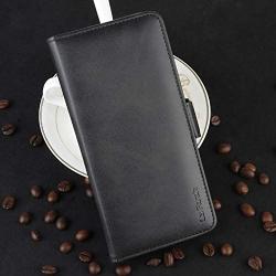 La Farah Case for Samsung Galaxy A71 5G, Leather Wallet Case Protective Flip Cover with Card Holders and Kickstand for Samsung Galaxy A71 5G (Samsung-A716)- Space Black