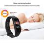 CADIC Fitness Tracker for Men and Women with Heart Rate Sleep Monitor Step Calorie Counter IP67 Waterproof Black
