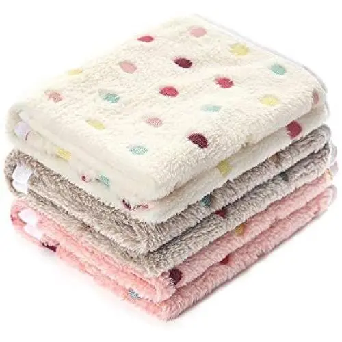 luciphia 1 Pack 3 Blankets Super Soft Cute Dot Pattern Pet Blanket Flannel Throw for Dog Puppy Cat Dot luciphia 1 Pack 3 Blankets Super Soft Cute Dot Pattern Pet Blanket Flannel Throw for Dog Puppy Cat Dot