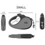 TUG 360° Tangle-Free, Heavy Duty Retractable Dog Leash with Anti-Slip Handle; 16 ft Strong Nylon Tape/Ribbon; One-Handed Brake, Pause, Lock