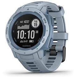 Garmin Instinct, Rugged Outdoor Watch with GPS, Features GLONASS and Galileo, Heart Rate Monitoring and 3-Axis Compass, Sea Foam