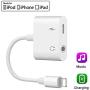 [Apple MFi Certified] 2 in 1 Lightning to 3.5mm Headphone Audio & Charger, for iPhone Headphone Adapter Dongle Charger Jack AUX Audio 3.5 mm with iPhone 11/iPhone X/8 Plus/iPhone 7/7 Plus
