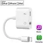 [Apple MFi Certified] 2 in 1 Lightning to 3.5mm Headphone Audio & Charger, for iPhone Headphone Adapter Dongle Charger Jack AUX Audio 3.5 mm with iPhone 11/iPhone X/8 Plus/iPhone 7/7 Plus