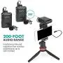 Movo WMX-1-DUO 2.4GHz Dual Wireless Lavalier Microphone System Compatible with DSLR Cameras, Camcorders, iPhone, Android Smartphones, and Tablets (200 ft Audio Range) - Great for Teaching Tutorials