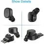 Single Mini Bluetooth Earbud Wireless Bluetooth Headset in-Ear Invisible Earpiece Business Bluetooth Headphone with Magnetic USB Charging Dock 4Hr Playtime Sweatproof Sport Earphone (Black) Single Mini Bluetooth Earbud Wireless Bluetooth Headset in-Ear Invisible Earpiece Business Bluetooth Headphone with Magnetic USB Charging Dock 4Hr Playtime Sweatproof Sport Earphone (Black)