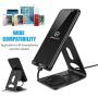 Phone Stand, WixGear Premium Phone Holder for iPhones, Android Smartphones & Mini Tablets –Sturdy Metal Phone Stand for Desk with Smart Cord Holder System