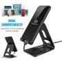 Phone Stand, WixGear Premium Phone Holder for iPhones, Android Smartphones & Mini Tablets –Sturdy Metal Phone Stand for Desk with Smart Cord Holder System