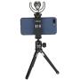 Metal Smartphone Tripod Mount with Cold Shoe Mount, iPhone Tripod Holder Grip Rig Clip for Nexus Samsung iPhone X 8 7 7s 6 6s Plus etc