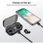 Wireless Earbuds, Letsfit IPX6 Waterproof, 80H Playtime with Wireless Charging Case, Bluetooth 5.0 Headphones Deep Bass Stereo Earphones in-Ear Built-in Mic for Sports