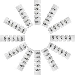 Jetec 12 Pieces Highly Flexible Silicone Micro USB Protector, Mouse Cable Protector, Suit for All Cell Phones, Computers and Chargers (Gray)