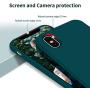 OTOFLY iPhone Xs Max Case,Ultra Slim Fit iPhone Case Liquid Silicone Gel Cover with Full Body Protection Anti-Scratch Shockproof Case Compatible with iPhone Xs Max, [Upgraded Version] (Teal)