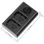 Neewer Dual USB Charger for Sony NP-FZ100 Battery, Compatible with Sony A9 A7III A7RIII Cameras, Designed with LCD Display, Versatile Charging Options
