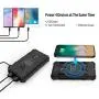 Solar Power Bank 30000mAh, Solar Charger, Qi Wireless Charger, Outputs 5V/3A High-Speed & 2 Inputs Huge Capacity Phone Charger for Smartphones, IP66 Rating, Strong Light LED Flashlights Solar Power Bank 30000mAh, Solar Charger, Qi Wireless Charger, Outputs 5V/3A High-Speed & 2 Inputs Huge Capacity Phone Charger for Smartphones, IP66 Rating, Strong Light LED Flashlights