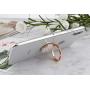 Cell Phone Finger Ring Holder, GREATQIQI Sparkle Diamond Phone Kickstand, 360° Rotation Metal Ring Grip Stand for Phones and Tablets (Rose Gold)