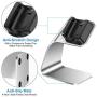 CAVN Charger Dock Compatible with Fitbit Charge 4 / Charge 4 SE, Aluminum Charger Dock Replacement Charging Stand Station Cradle Base with USB Cable for Charge 4 Smart Watch (Silver)