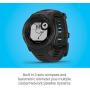 Garmin Instinct, Rugged Outdoor Watch with GPS, Features GLONASS and Galileo, Heart Rate Monitoring and 3-Axis Compass, Graphite