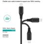 iPhone Charger, Sundix Lightning Cable 3Pack 6ft iPhone Charger Cable Cord Extra Long Nylon Braided Replacement for iPhone XR XS XSMax X 8 8Plus 7 7Plus 6S 6Splus 6 Plus, iPad, iPod-Black