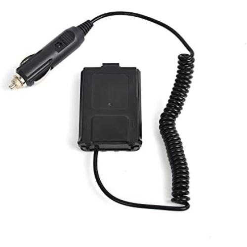 Battery Eliminator Car Charger for Baofeng Transceiver Ham Radio UV-5R UV-5R+ UV-5RA UV-5RA+ UV-5RB UV-5RC UV-5RD UV-5RE UV-5RE Plus Walkie Talkie