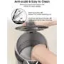 IKICH Electric Kettle 1.7L, Stainless Steel Water Kettle, Double Wall Tea Kettle, BPA-free Cool-Touch Kettle with Wide Mouth Design, LED Indicator, Auto Shut-off& Boli-dry Protection, 1500W