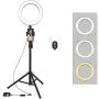 Selfie Ring Light with Tripod Stand and Phone Holder LED Circle Lights Halo Lighting for Photo Photography Vlogging Make Up Video Selfie Ring Light with Tripod Stand and Phone Holder LED Circle Lights Halo Lighting for Photo Photography Vlogging Make Up Video