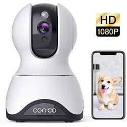 Pet Camera, Security Camera Conico 1080P HD Wireless Camera with Sound Motion Detection Two-Way Audio,Pan/Tilt/Zoom WiFi Surveillance Camera,Home Security Baby Cam with Night Vision Works with Alexa