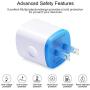 Type C Charger, Dual Port Wall Charger, Car Charger, AndHot 2.1A Charging Block+USB Car Adapter+2-Pack 6ft Type C Fast Charging Cable Compatible for LG Stylo 4/5 G8/V50/V40/G7 ThinQ Q7+ V30 V20 G6 G5