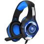 BlueFire Professional 3.5mm PS4 Gaming Headset Headphone with Mic and LED Lights for Playstation 4, Xbox one,Laptop, Computer (Blue)