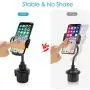 Cup Holder Phone Mount, Gobeigo Height Adjustable Metal Stand Car Phone Cradle Fits All Smartphones Compatible with iPhone 11 Pro/11 Pro Max/XR/XS/XS Max/X/8/7,Galaxy S10/S10 Plus Note 9/Note 10 Plus
