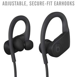 Powerbeats High-Performance Wireless Earphones - Apple H1 Headphone Chip, Class 1 Bluetooth, 15 Hours of Listening Time, Sweat Resistant Earbuds - Black (Latest Model)